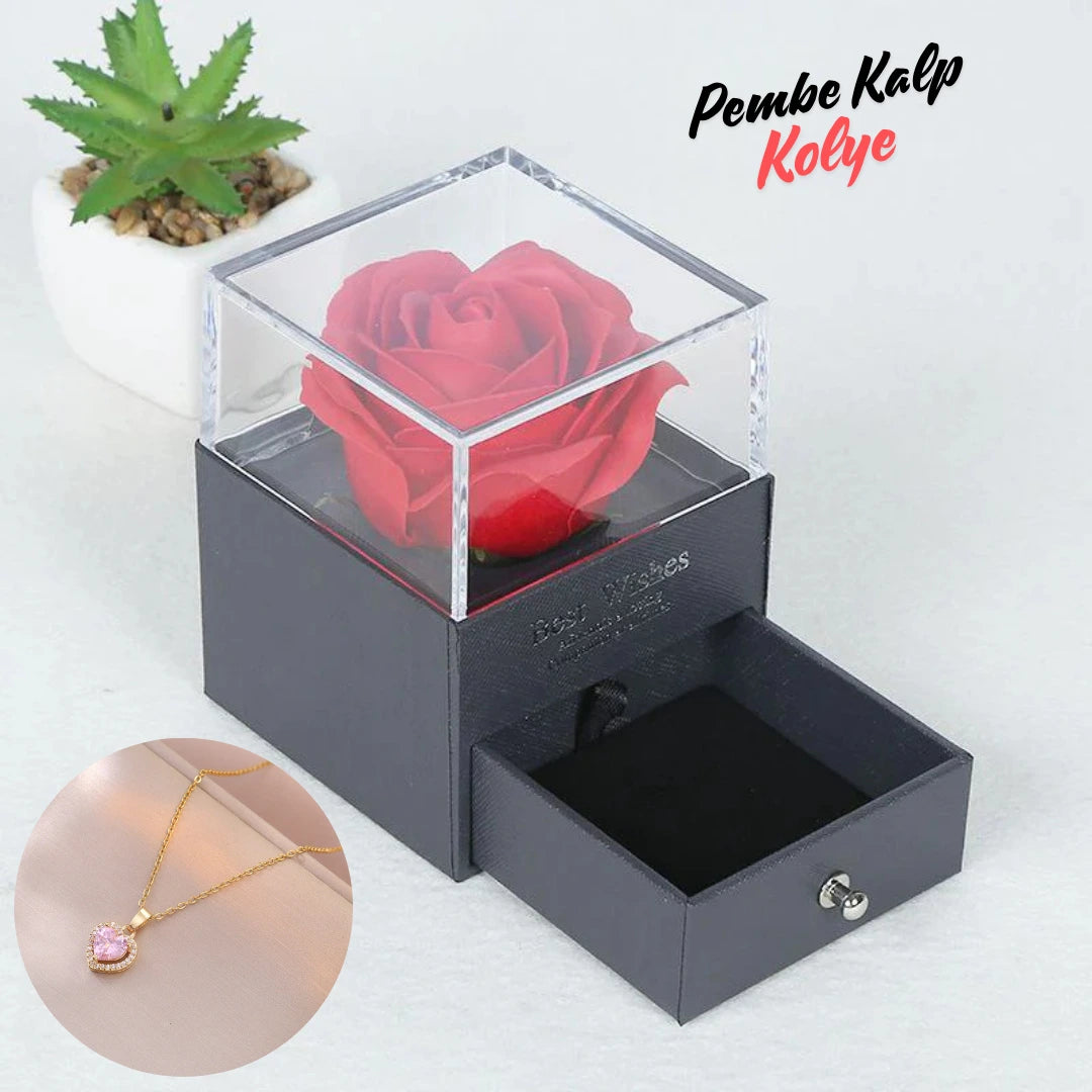 Pembe Kalp Kolye – Sevginin ve Zarafetin Simgesi
