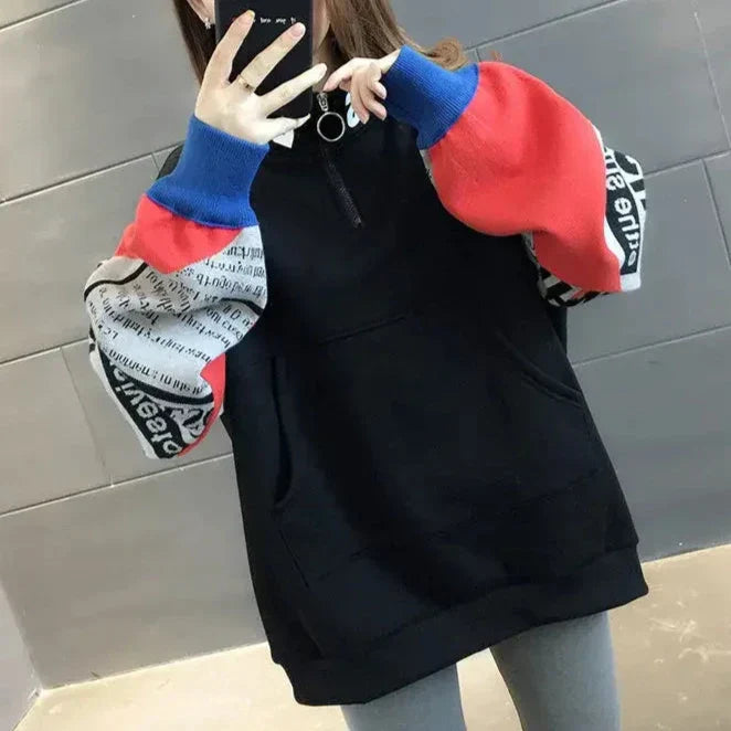 Bahar & Sonbahar Oversize Hoodie – Rahat ve Şık Tasarım